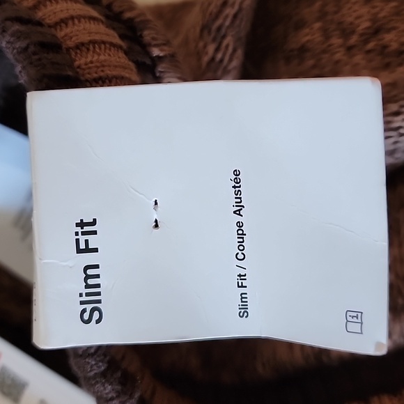 Jordan Brown Textured Knit Pants Brand New Slim Fit - Picture 14 of 15